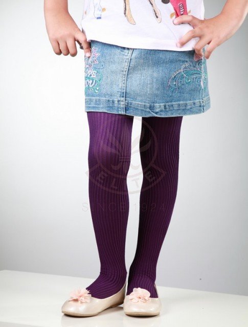 Dívčí silonky s plastickým vzorem-60 DEN-VZOR TEREZKA