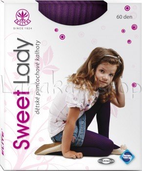 Dívčí silonky s plastickým vzorem-60 DEN-VZOR TEREZKA