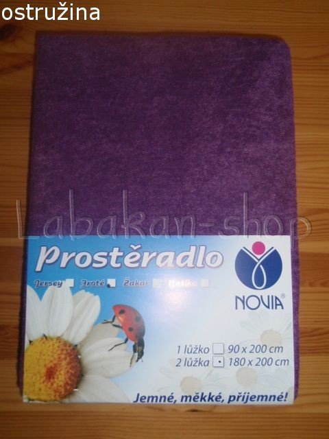Froté prostěradlo CLASSIC - 180x200cm(dvoulůžko)-výběr z 10 barev