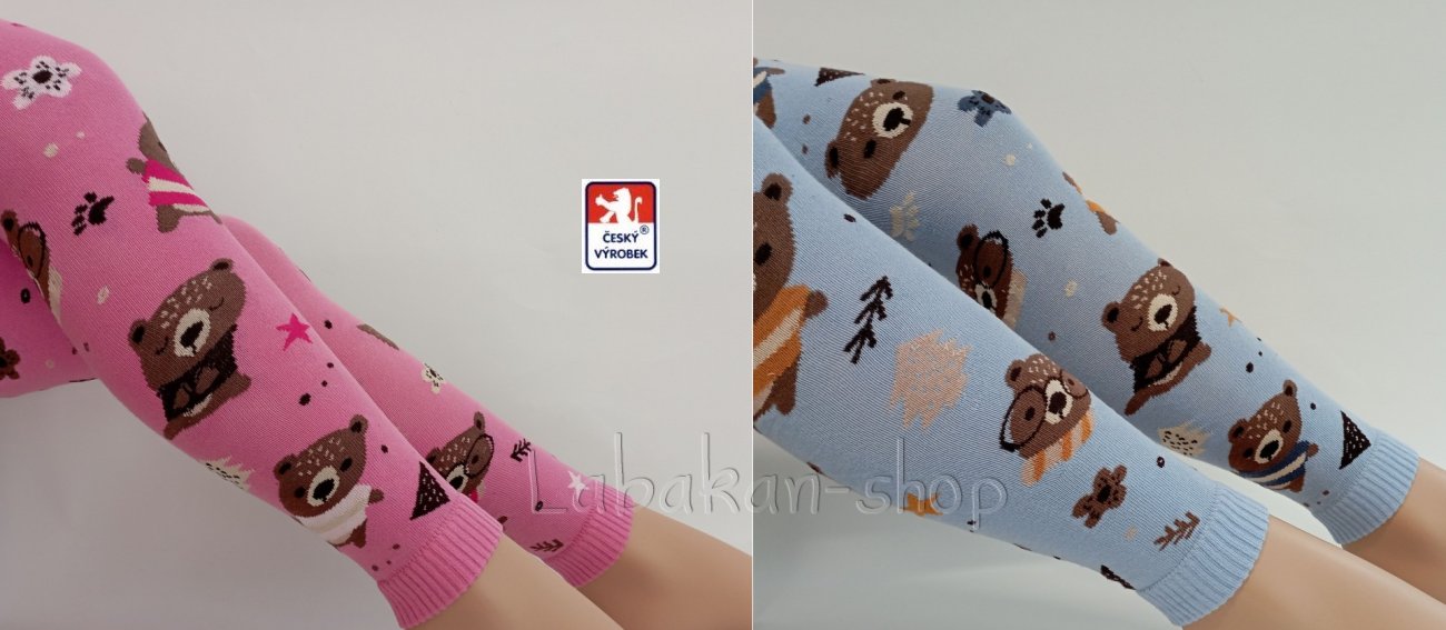 Dětské punčocháče MEDVĚD bez ťapky(legíny/kamaše)