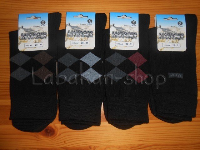 Pánské společenské ponožky Novia MANAGER(vel.28-31/44-45) 