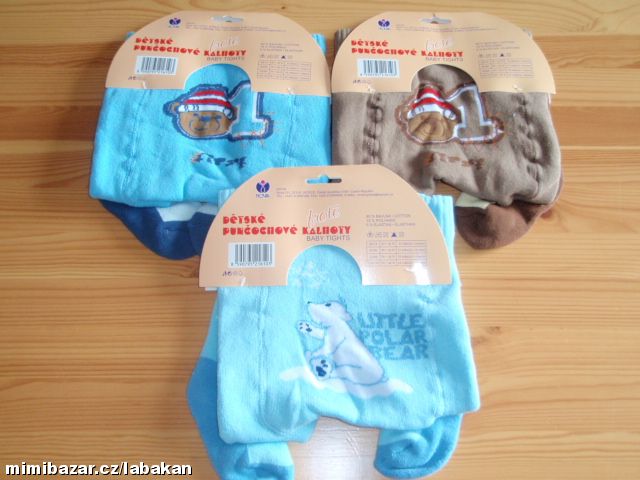Zimní froté punčocháče NOVIA(BABY ZOO)92-98