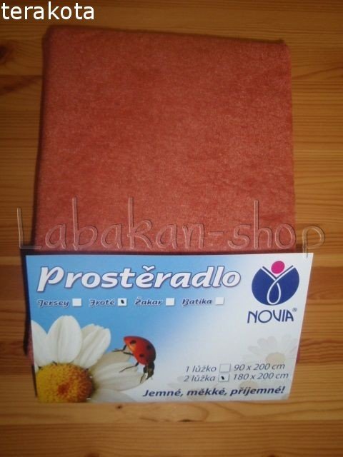 Froté prostěradlo CLASSIC - 90x200cm(jednolůžko)-výběr z 10 barev
